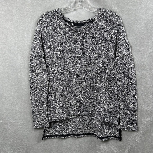 Sanctuary Minimal Chic Black & White Knit Sweater Tunic Hi-Low Size S - Picture 1 of 11